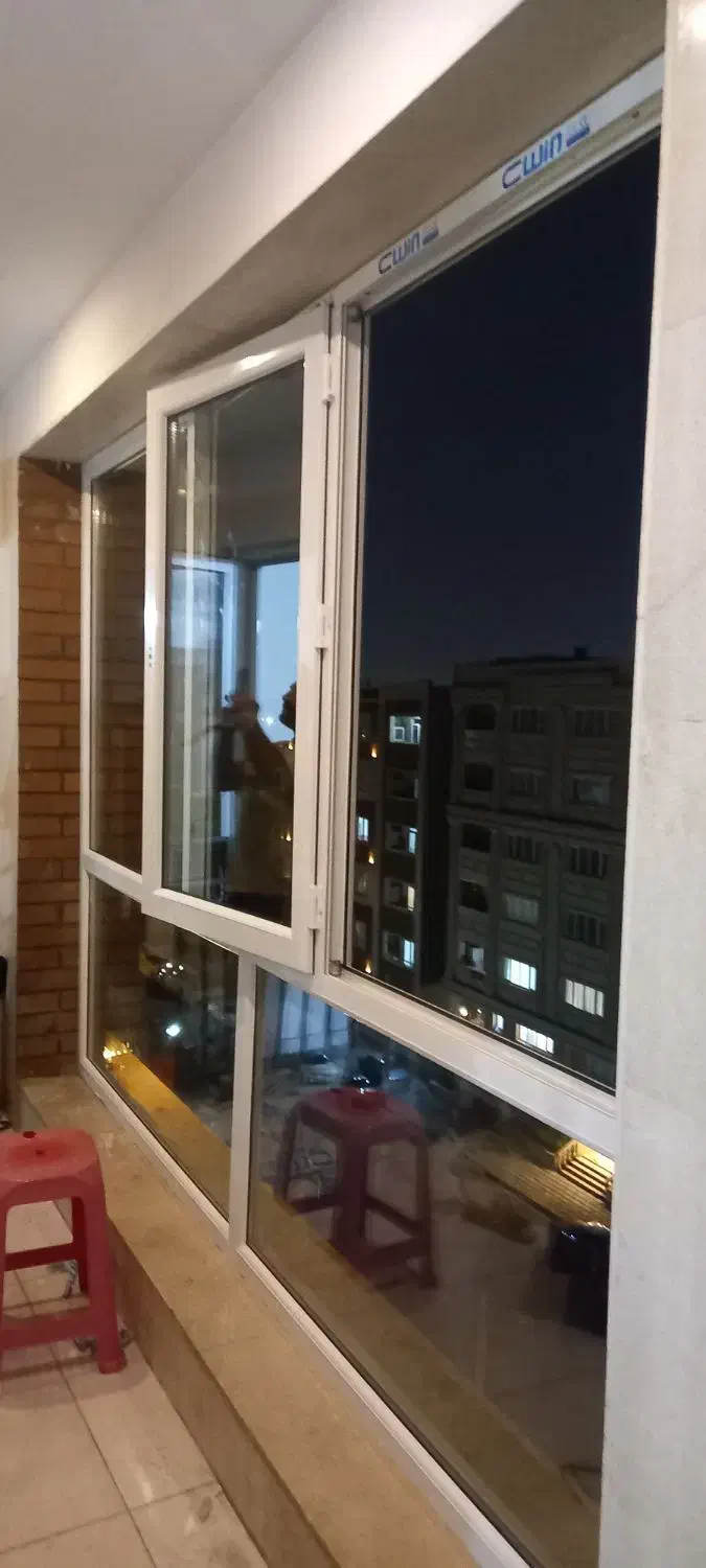 درب و پنجره ۲ جداره توری پلیسه ای|مصالح و تجهیزات ساختمان|ملارد, |دیوار