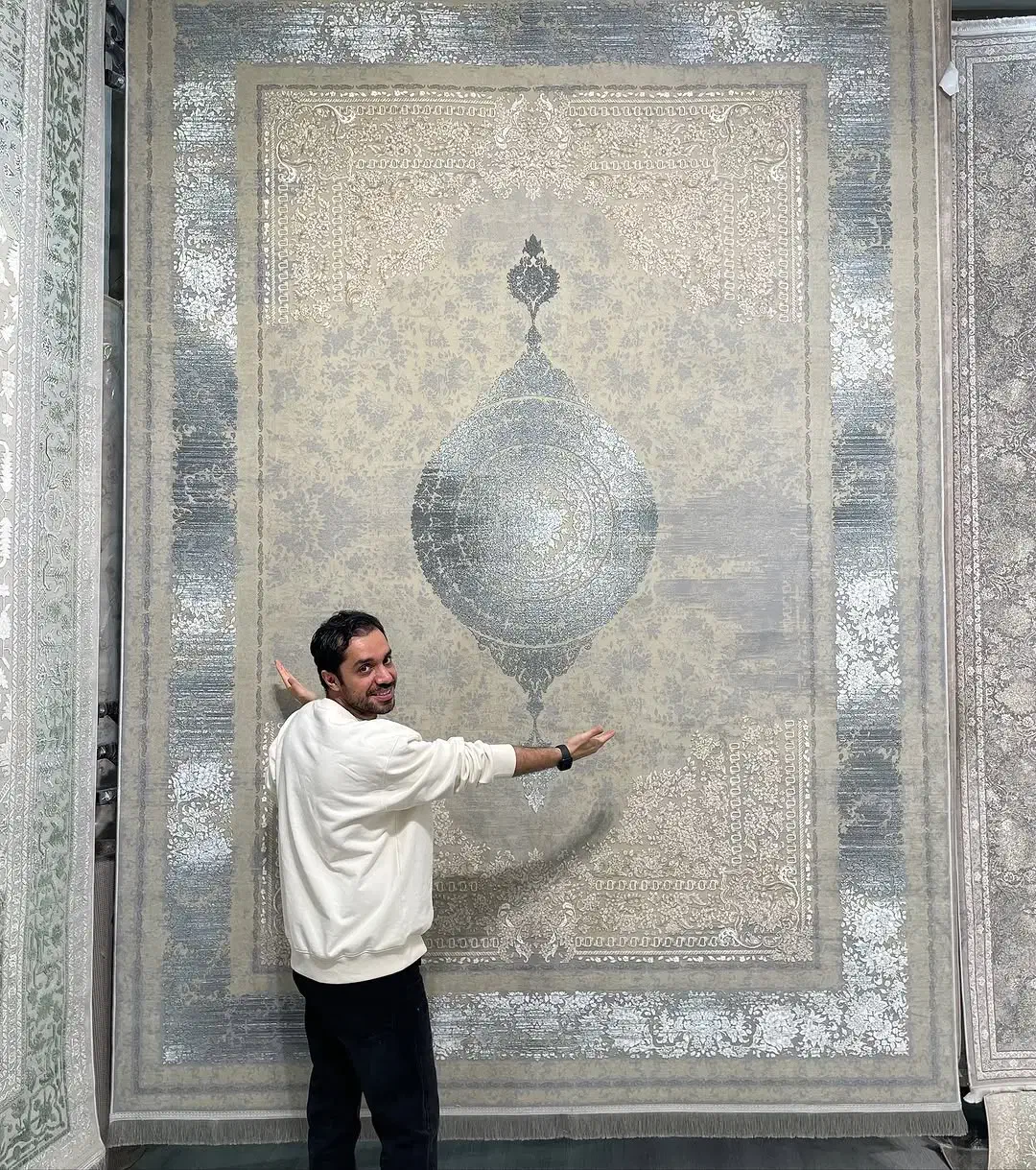 ۱۵۰۰کالکش آریانا جدید اصل نخ اکرولیک تراکم۴۵۰۰|فرش|بوشهر, |دیوار