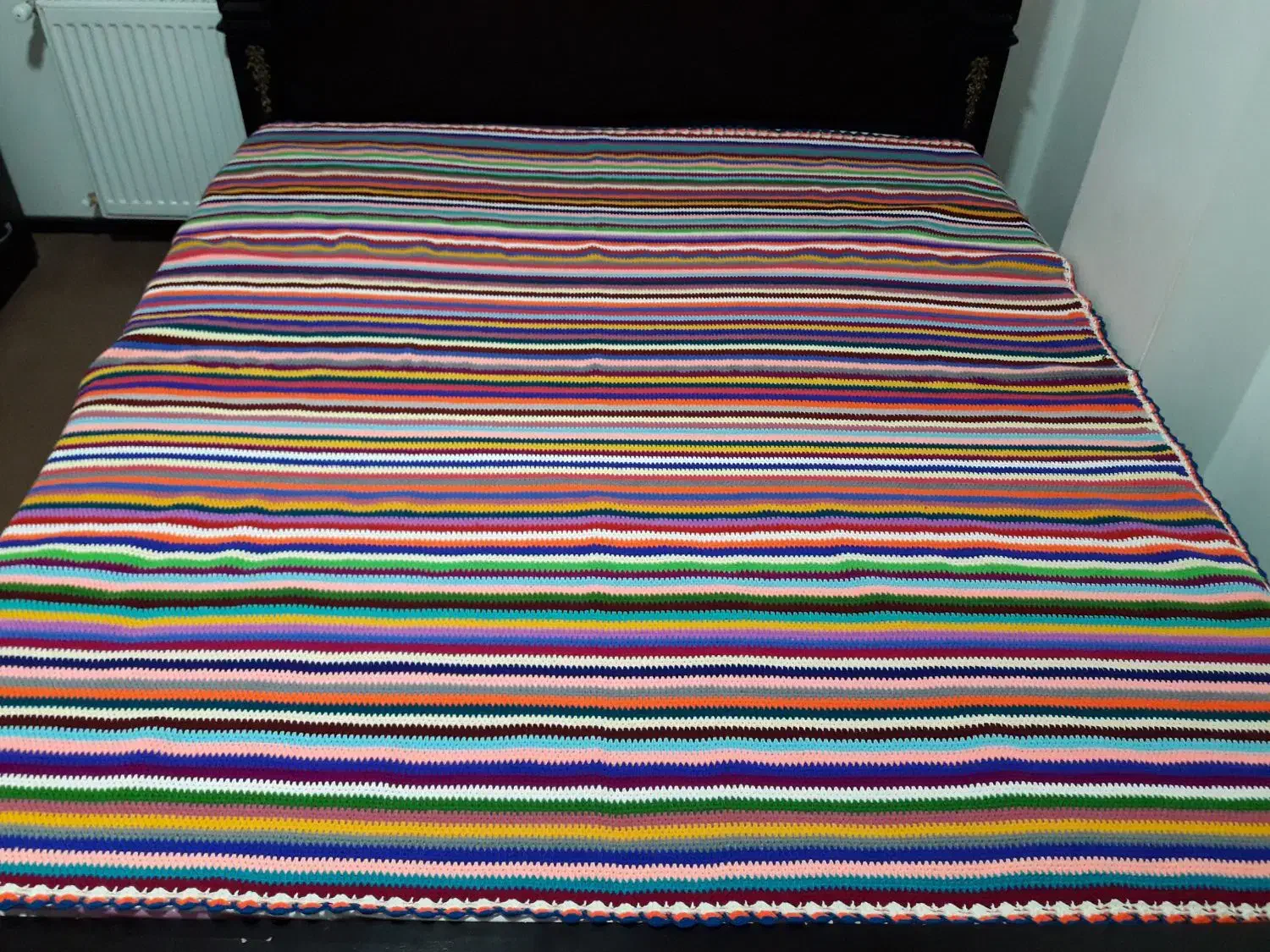 لحاف کرسی و رو تختی قلاب بافی|صنایع دستی و سایر لوازم تزئینی|شهرکرد, |دیوار