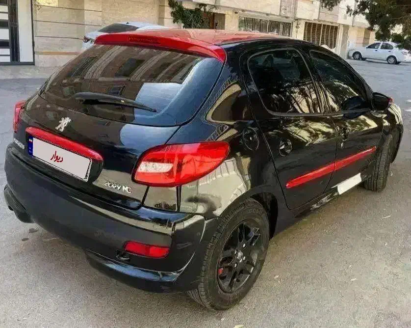 پژو ۲۰۷Mc 1401 مشکی قرمز در حد صفر|خودرو سواری و وانت|اصفهان, خواجه عمید|دیوار