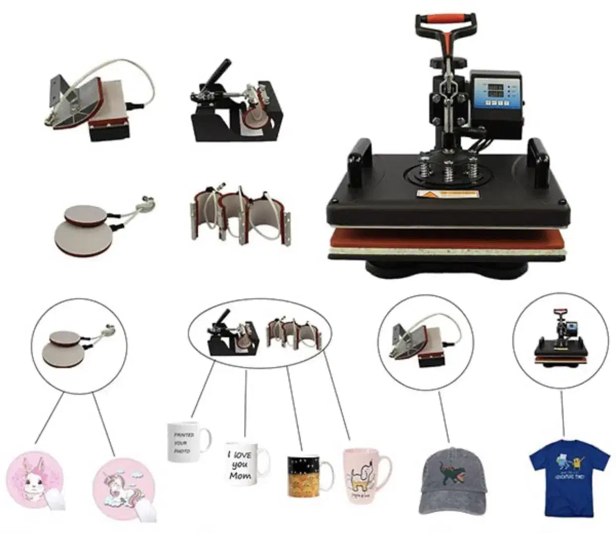 دستگاه ۸کاره سابلیمیشن همراه با چاپگر و کیس|پرینتر، اسکنر، کپی، فکس|کیش, |دیوار
