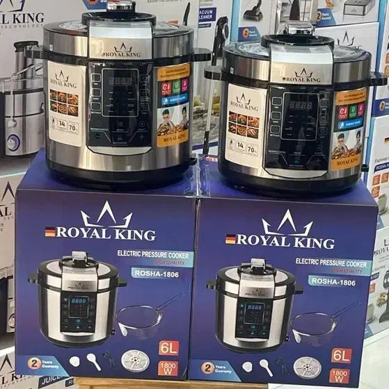 زودپز(مولتی کوکر)برقی رویال کینگ 6لیتریROHSA1806|اجاق گاز و لوازم برقی پختوپز|برازجان, |دیوار