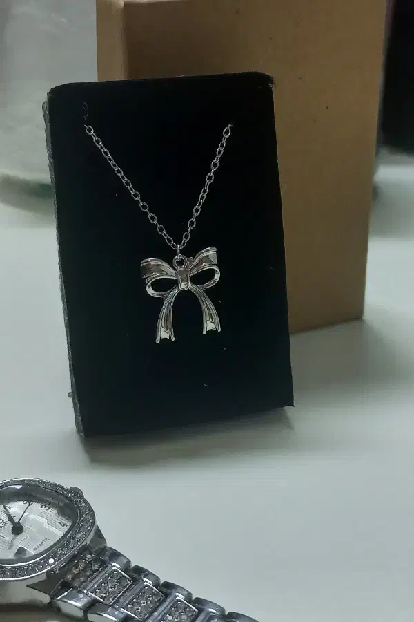 گردن آویز پاپیون استیل|بدلیجات|قم, خاکفرج|دیوار