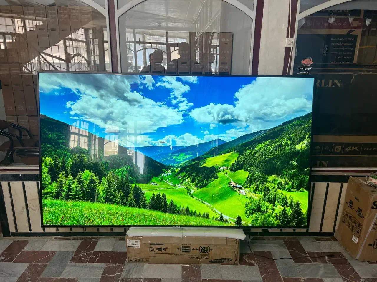 تلویزیون های الجی و سامسونگ از سایز 32تا100اینچ|تلویزیون و پروژکتور|بانه, |دیوار