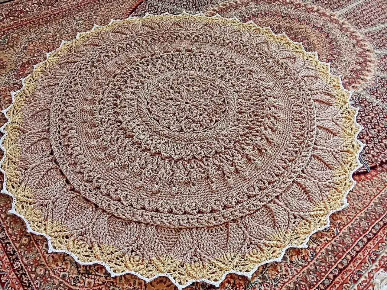 فرشینه ماندالا بافی درسه سایز کوچک متوسط بزرگ|فرش|بندرعباس, |دیوار