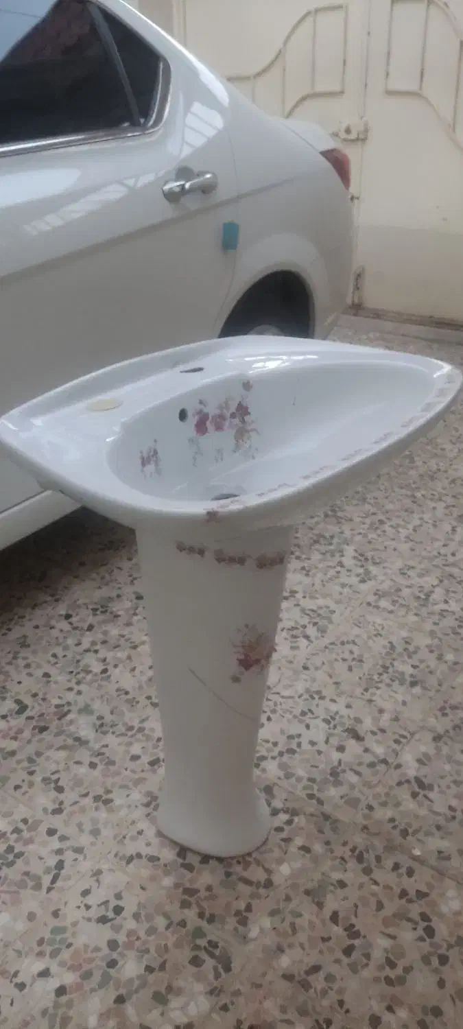 سنگ چینی روشویی|لوازم سرویس بهداشتی|خرم‌آباد, |دیوار