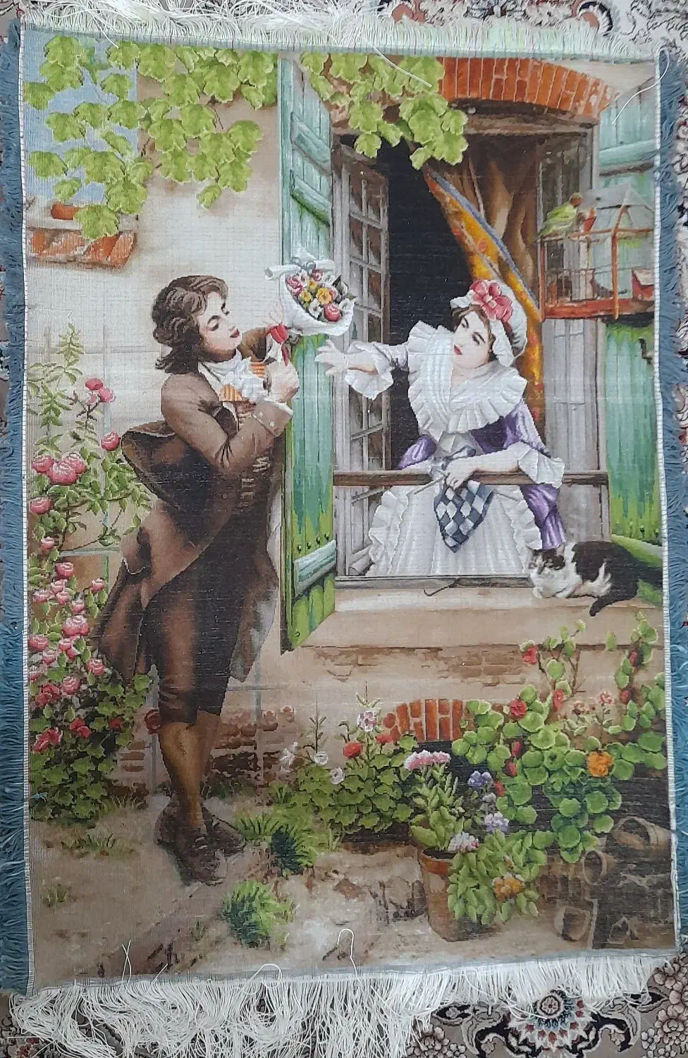 تابلوفرش ملاقات پنهانی|تابلو فرش|اردبیل, |دیوار