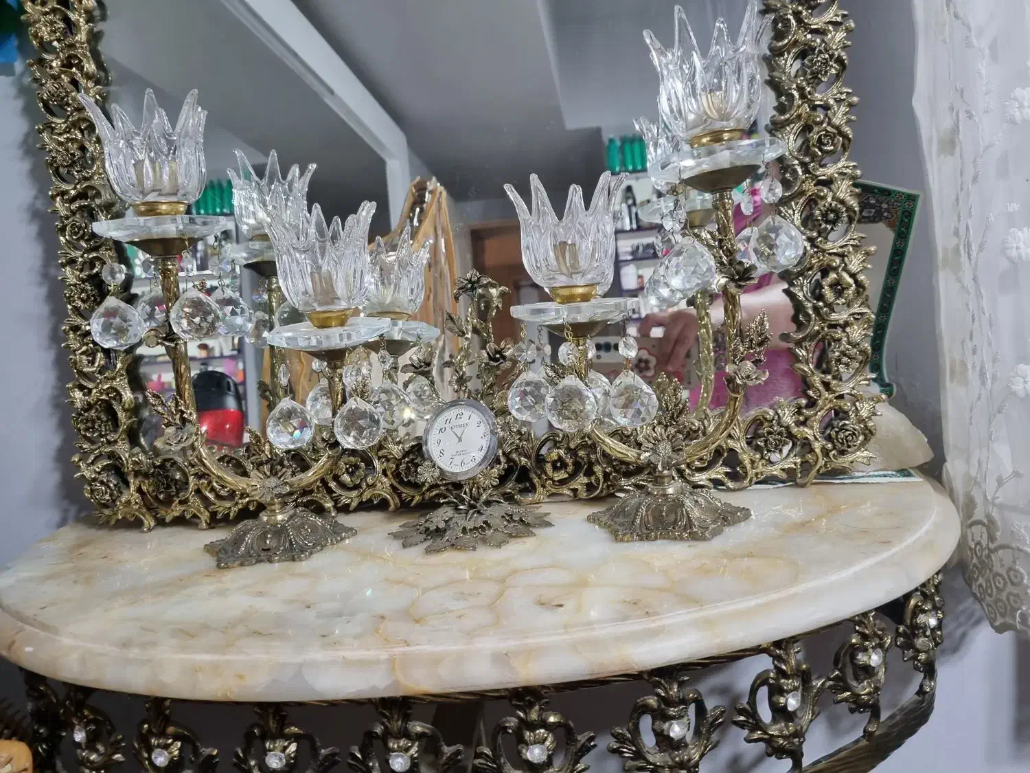 آیینه و شمعدان|صنایع دستی و سایر لوازم تزئینی|تهران, گلستان (شهرک راه آهن)|دیوار