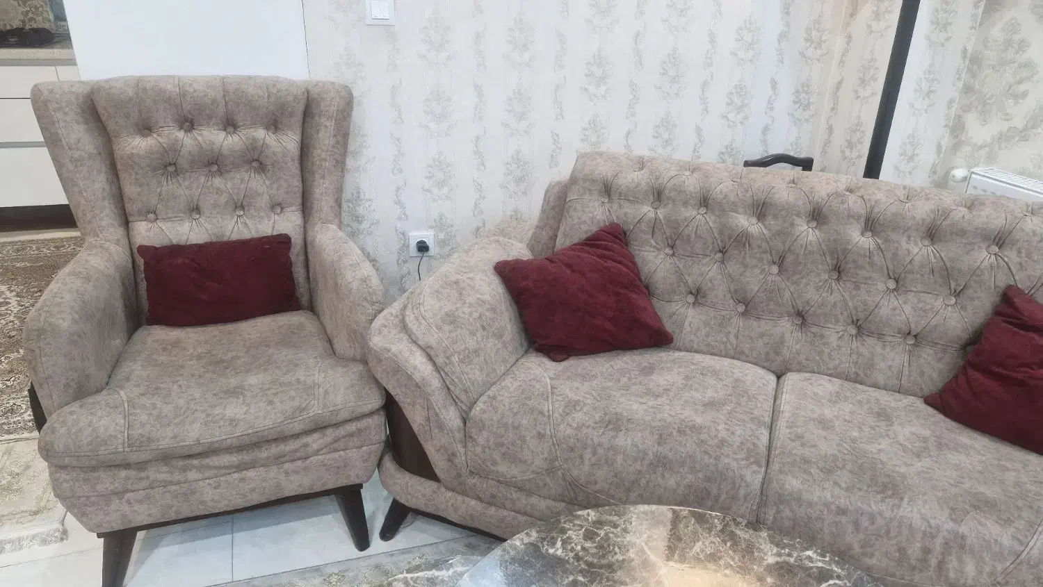 نیم ست چستر در حد|مبلمان خانگی و میز عسلی|تهران, بریانک|دیوار