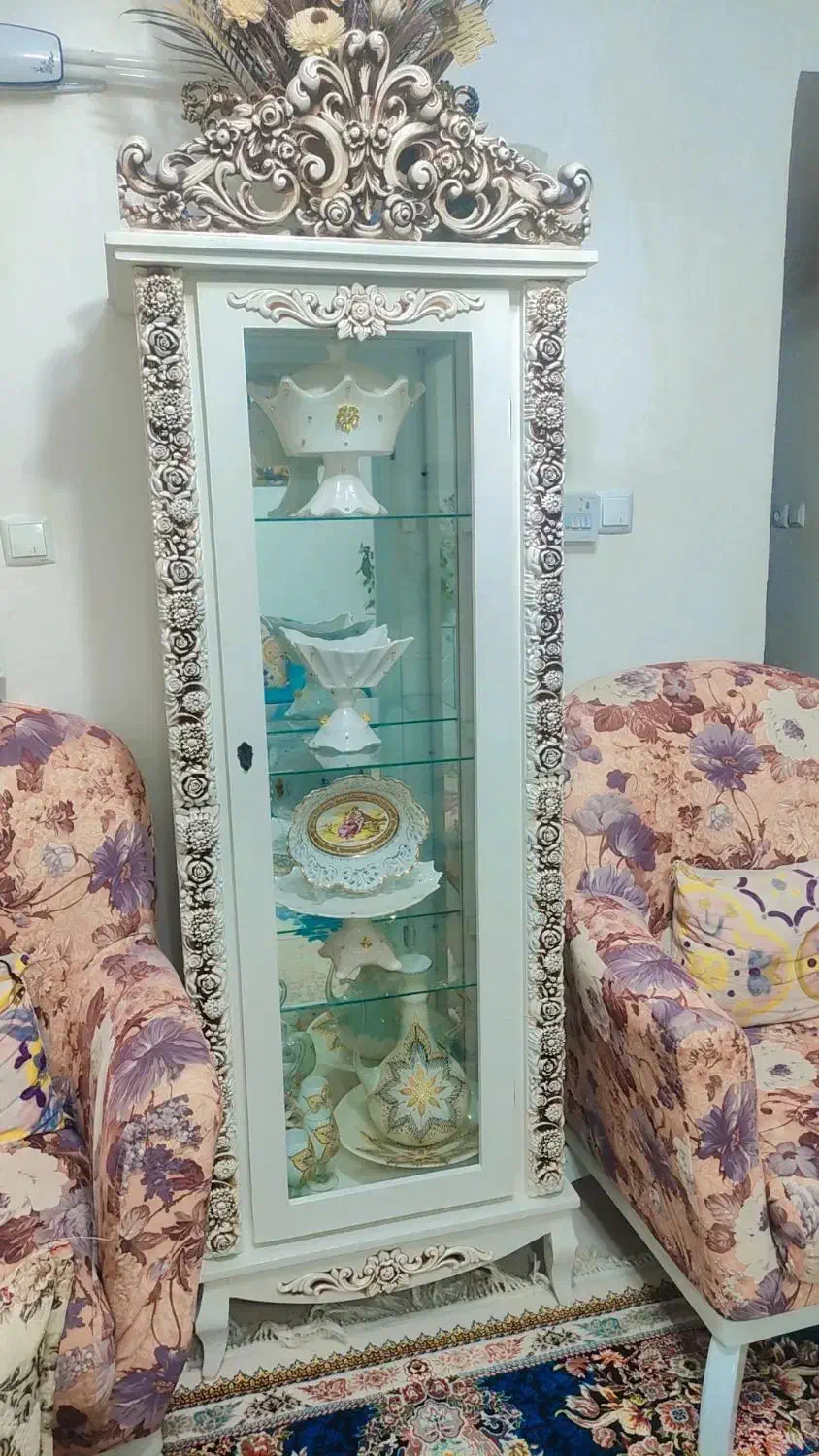 بوفه وکنسول آیینه|بوفه، ویترین، کنسول|مبارکه, |دیوار