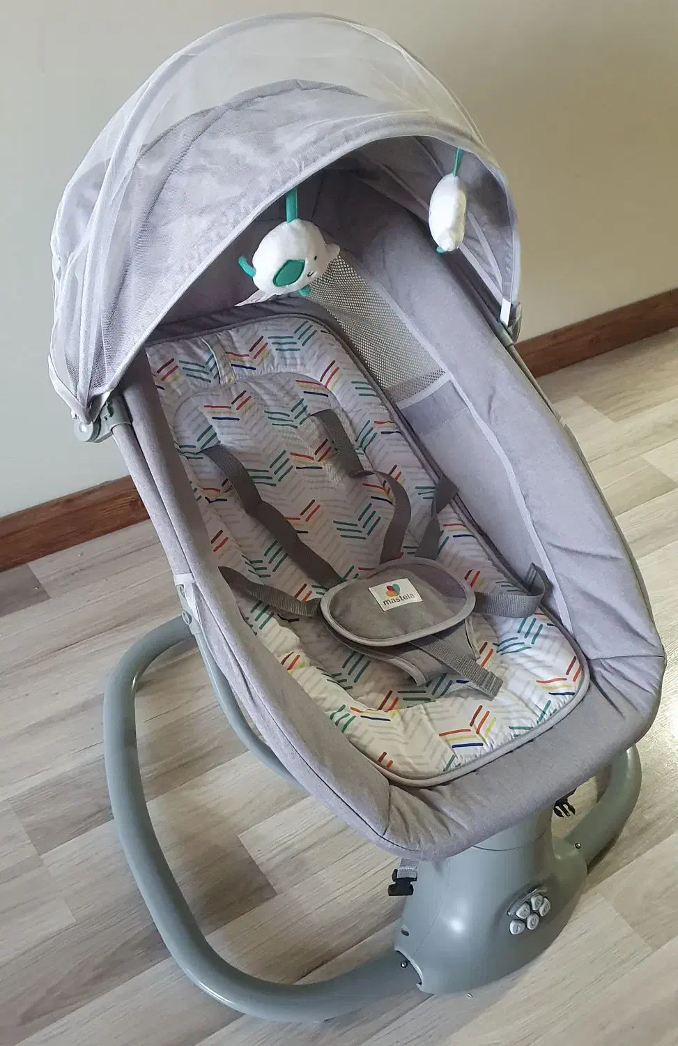 گهواره ننو برقی ماستلا ۴ کاره نو|تخت و صندلی بچه|کرج, کوی امامیه|دیوار