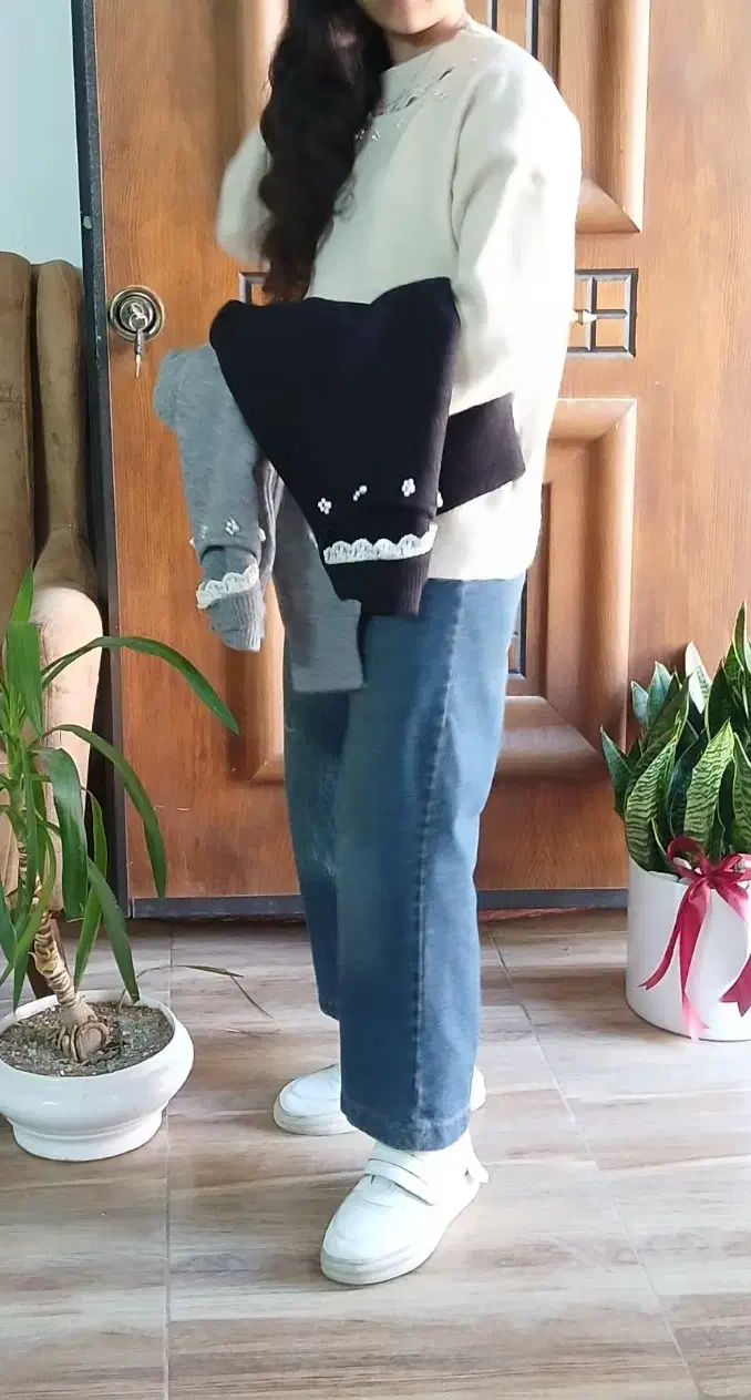 بافت یقه مرواریدی|لباس|مشهد, هنرستان|دیوار