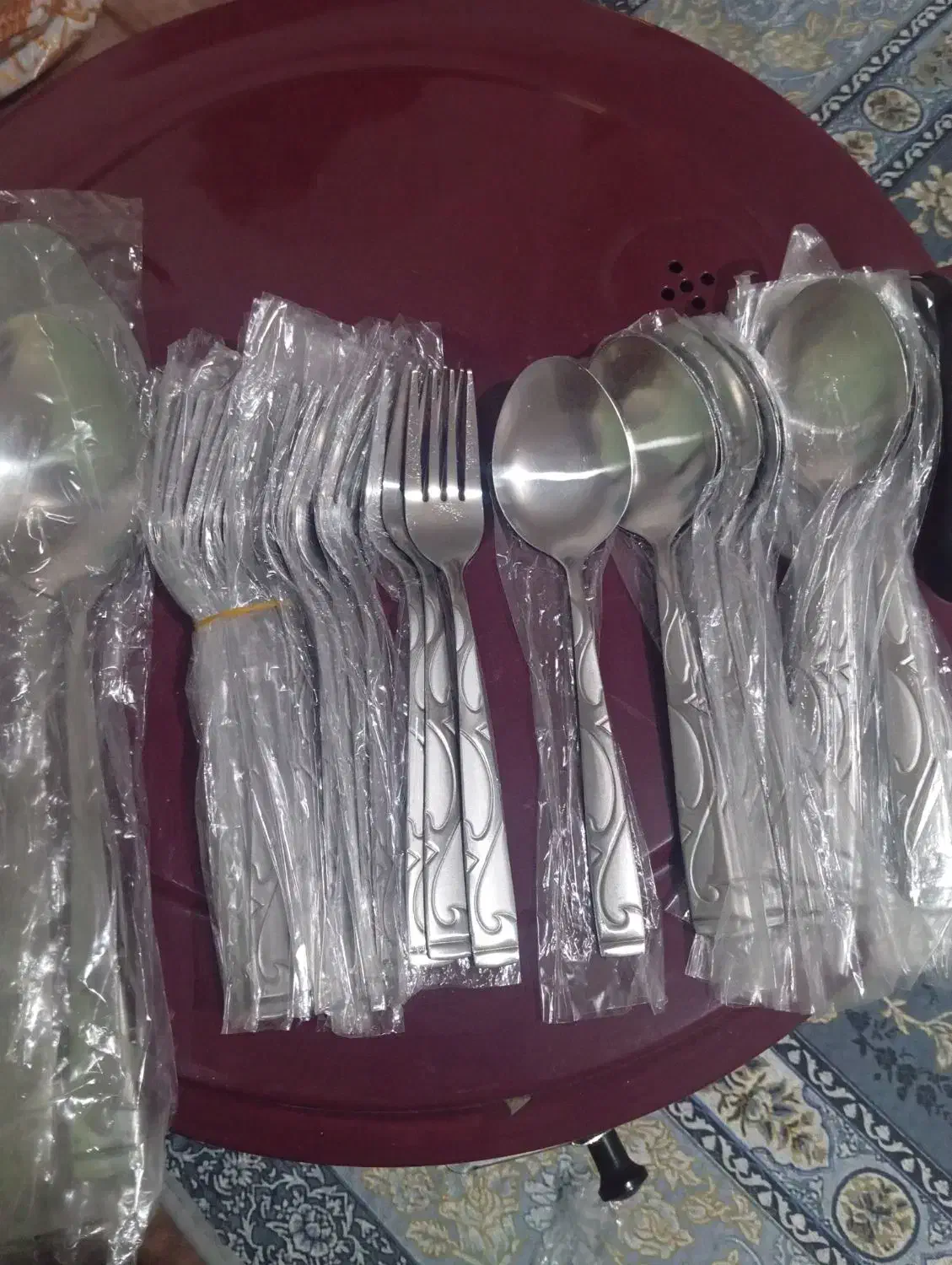 سرویس قاشق ۱۸نفره نو|ظروف سرو و پذیرایی|زیرکوه, |دیوار