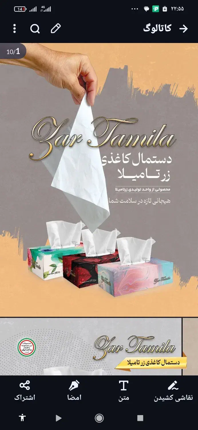 دستمال کاغذی|مواد شوینده و دستمال کاغذی|اصفهان, نقش جهان|دیوار