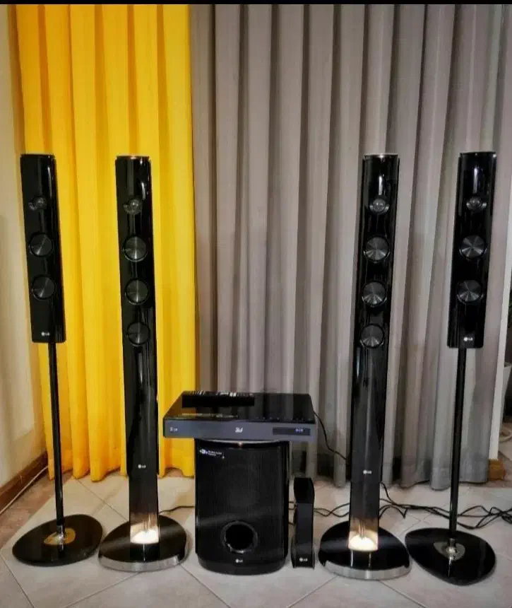 سینما خانگی الجی و ۲ عدد ظبط خانگی بلوتوثی|سیستم صوتی خانگی|همدان, |دیوار