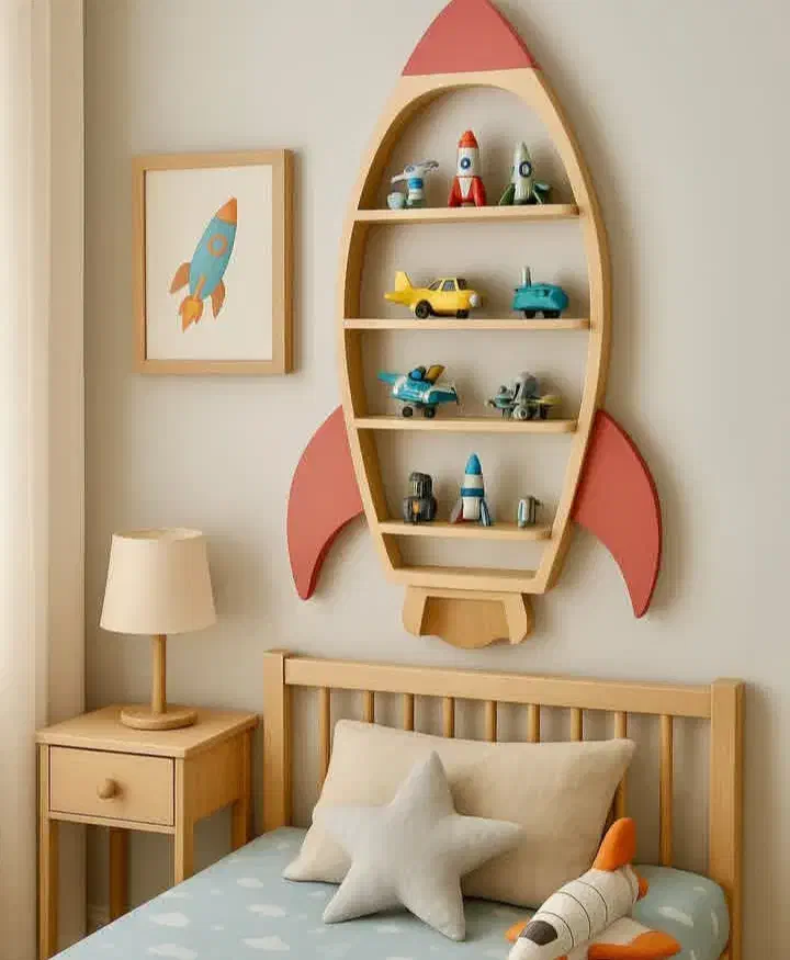 شلف و استند چوبی|کتابخانه، شلف، قفسههای دیواری|قم, کاسه گران|دیوار