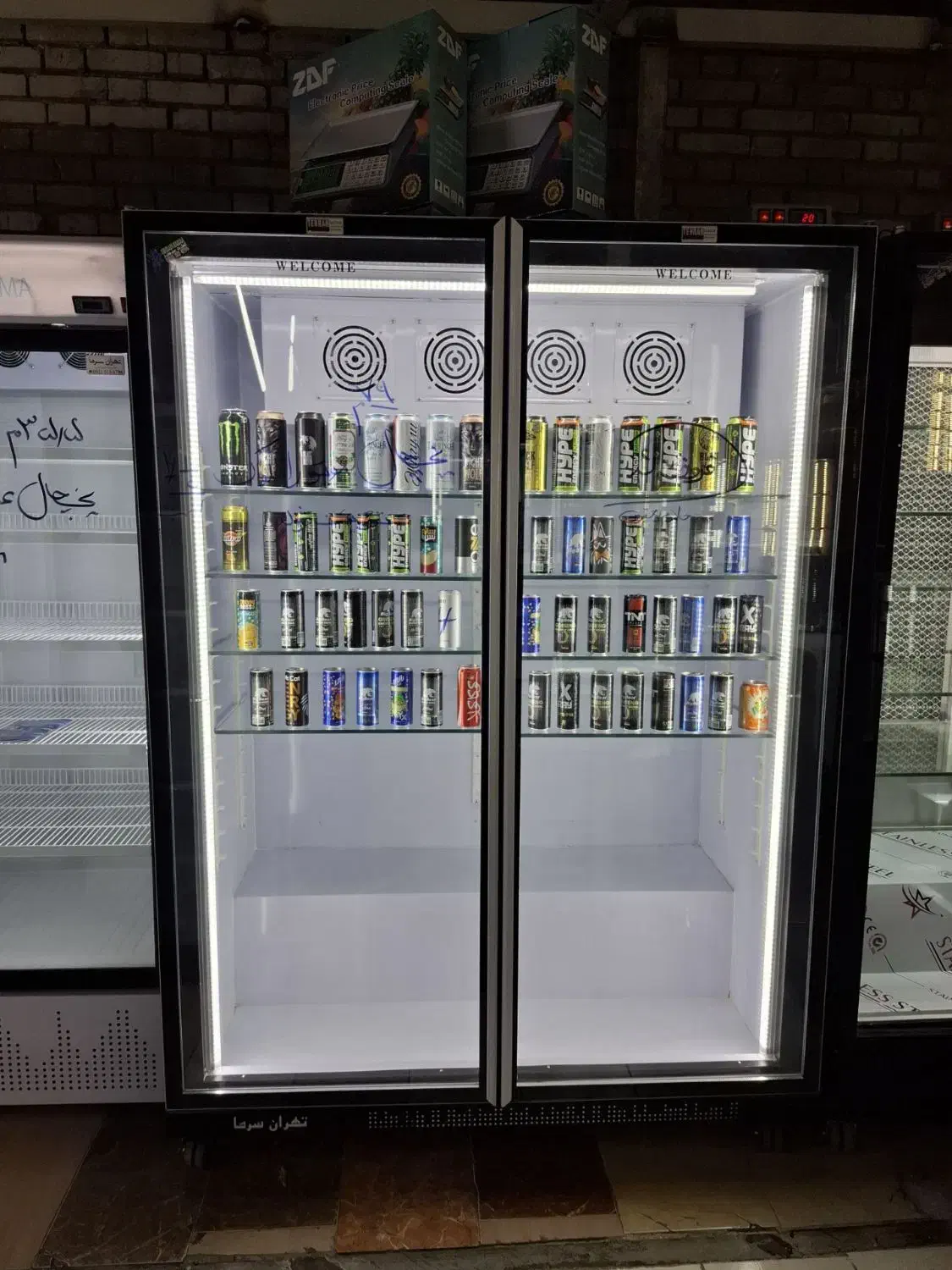 یخچال ایستاده ویترینی ۲ در موتور پایین|فروشگاه و مغازه|مشهد, فدک|دیوار