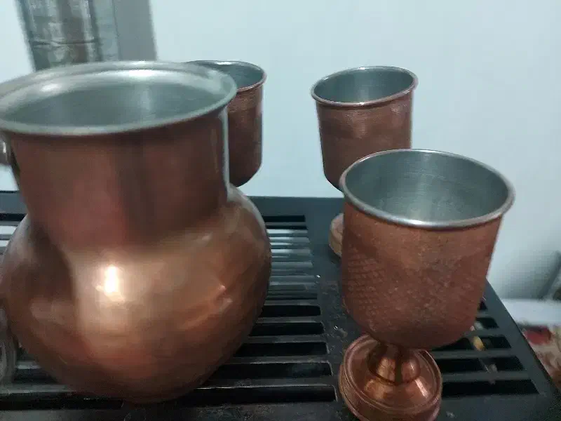 پارچ ولیوان مس|سرویس روتختی|کرمانشاه, |دیوار