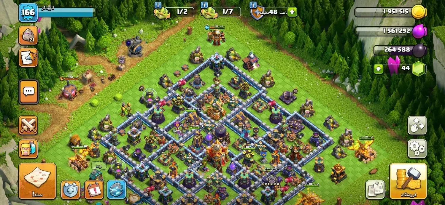 اکانت کلش اف کلنز تان۱۶|کنسول، بازی ویدئویی و آنلاین|تهران, آبشار تهران (دریاچه)|دیوار