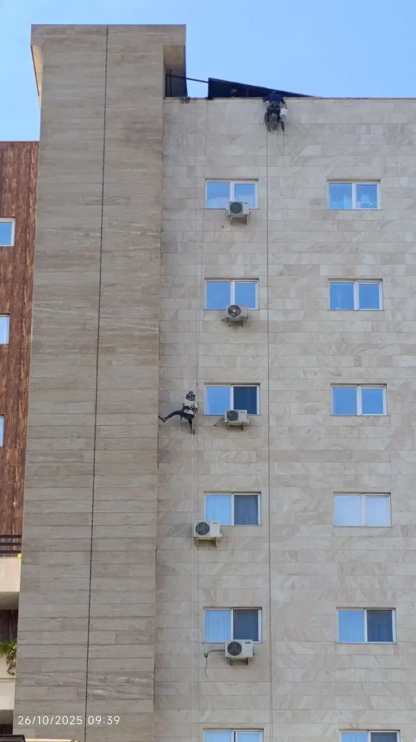 کار در ارتفاع بدون داربست (بند بازی )|خدمات پیشه و مهارت|گرگان, |دیوار