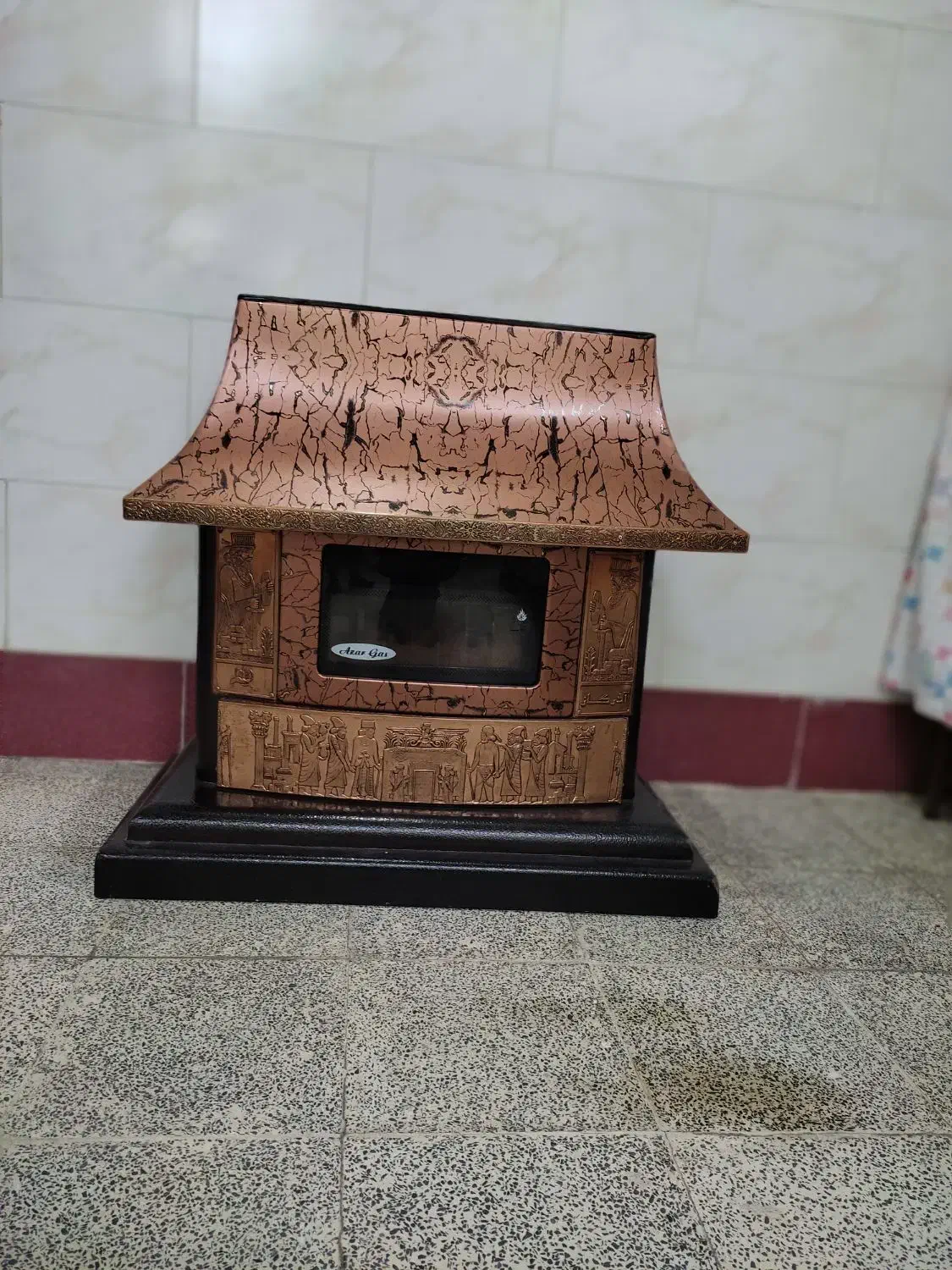 بخاری طرح شومینه|بخاری، هیتر، شومینه|ورامین, ورامین|دیوار