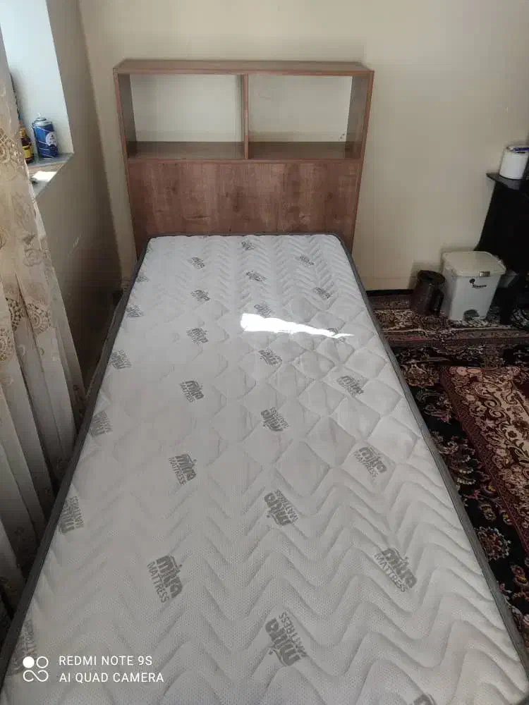 تخت یکنفره همراه با تشک|تخت و سرویس خواب|گرگان, |دیوار