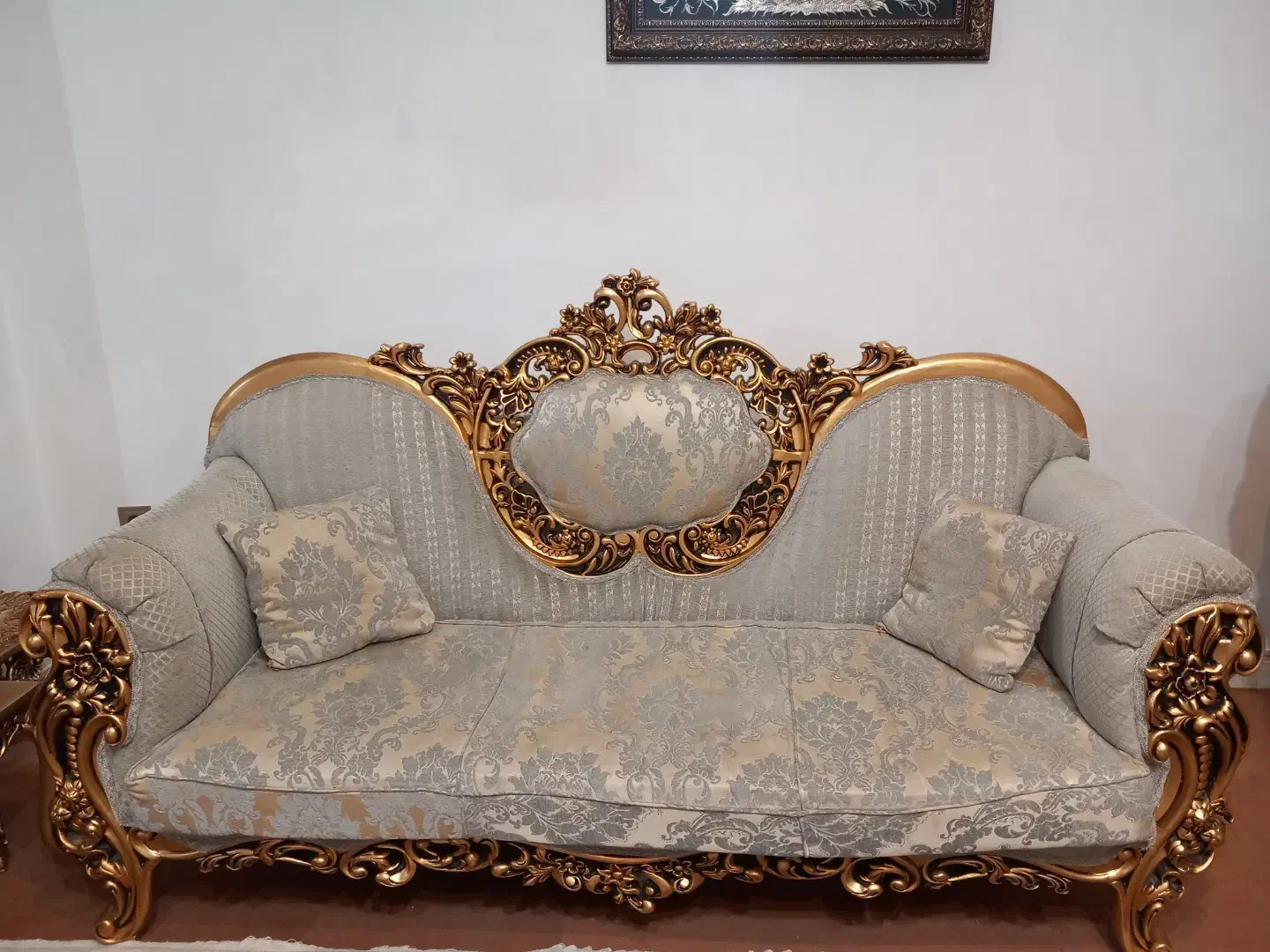 مبل استیل ۹نفره باجلومبلی|مبلمان خانگی و میز عسلی|زنجان, |دیوار