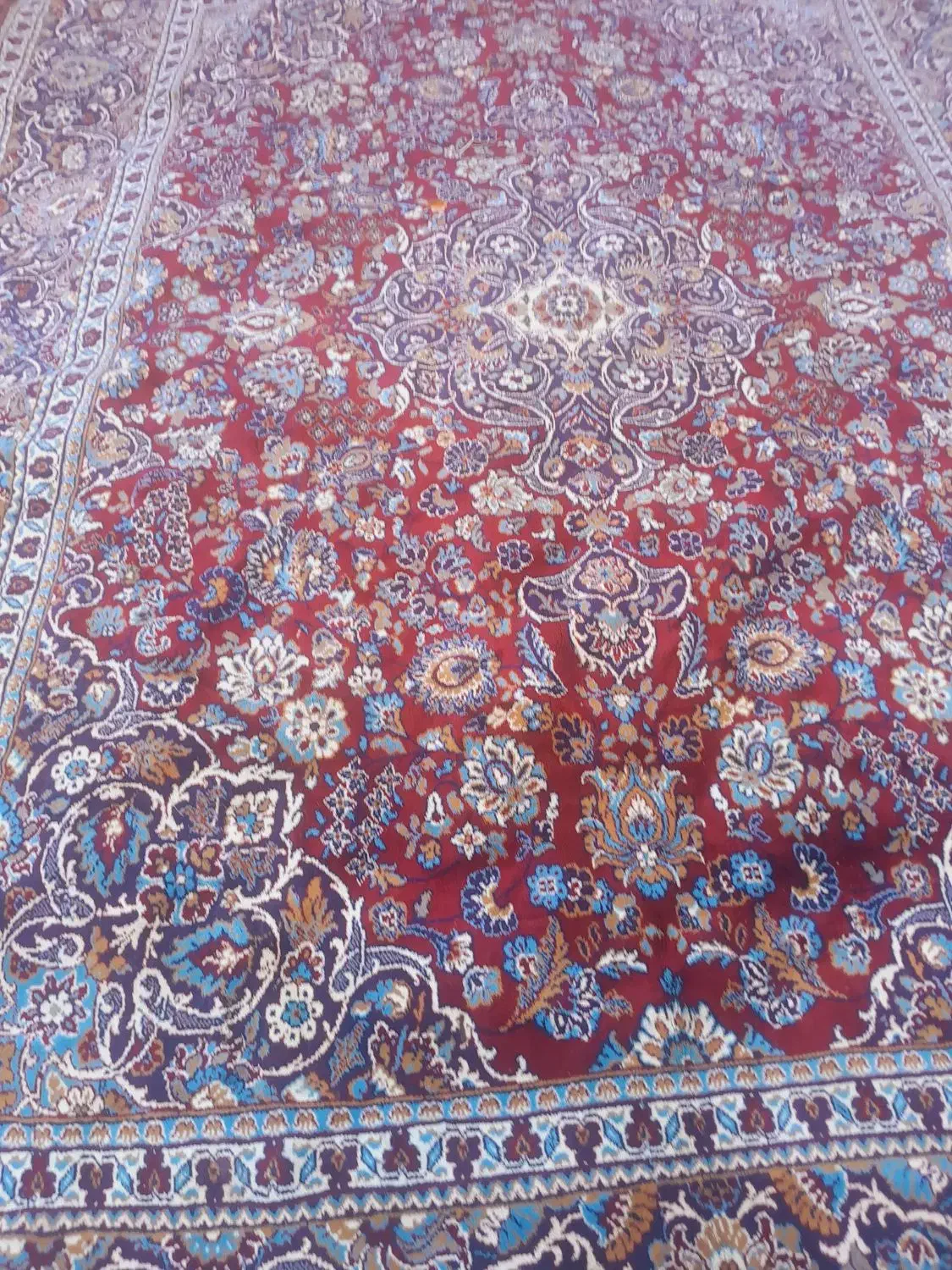 فرش۱۲متر قدیمی تمام پشم|فرش|تبریز, |دیوار