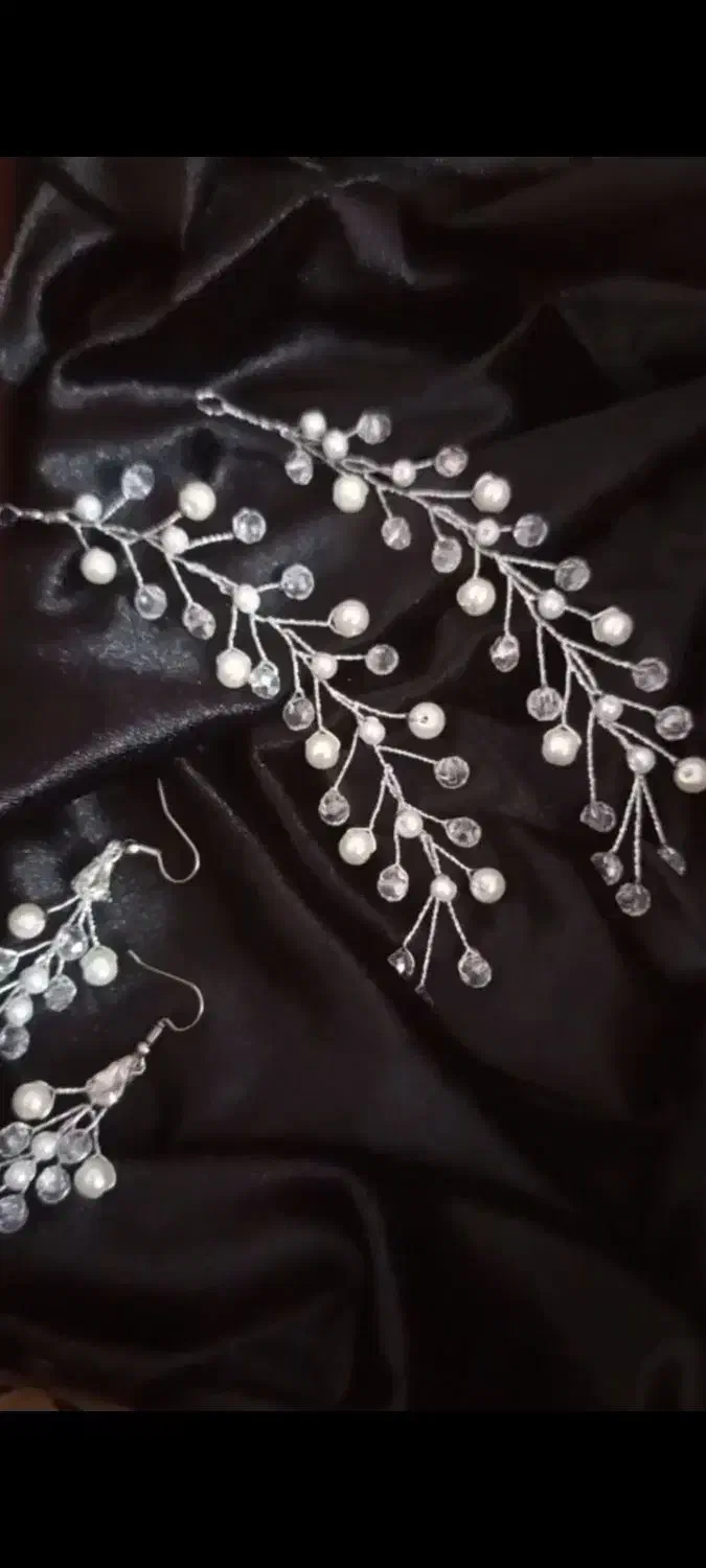 ست ریسه بغل سری و گوشواره|جواهرات|یزد, |دیوار