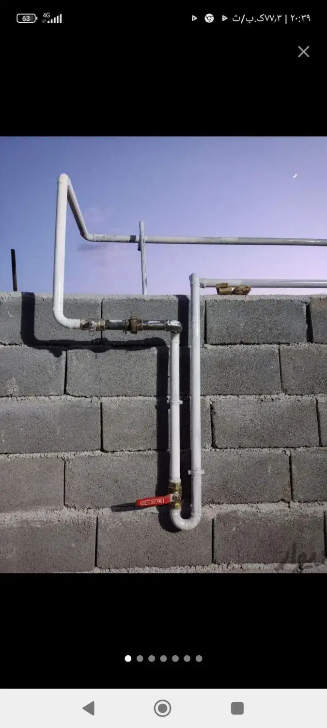 لوله کشی گاز توکار متری ۴۳۰ روکار متری ۳۵۰|خدمات پیشه و مهارت|نورآباد, |دیوار