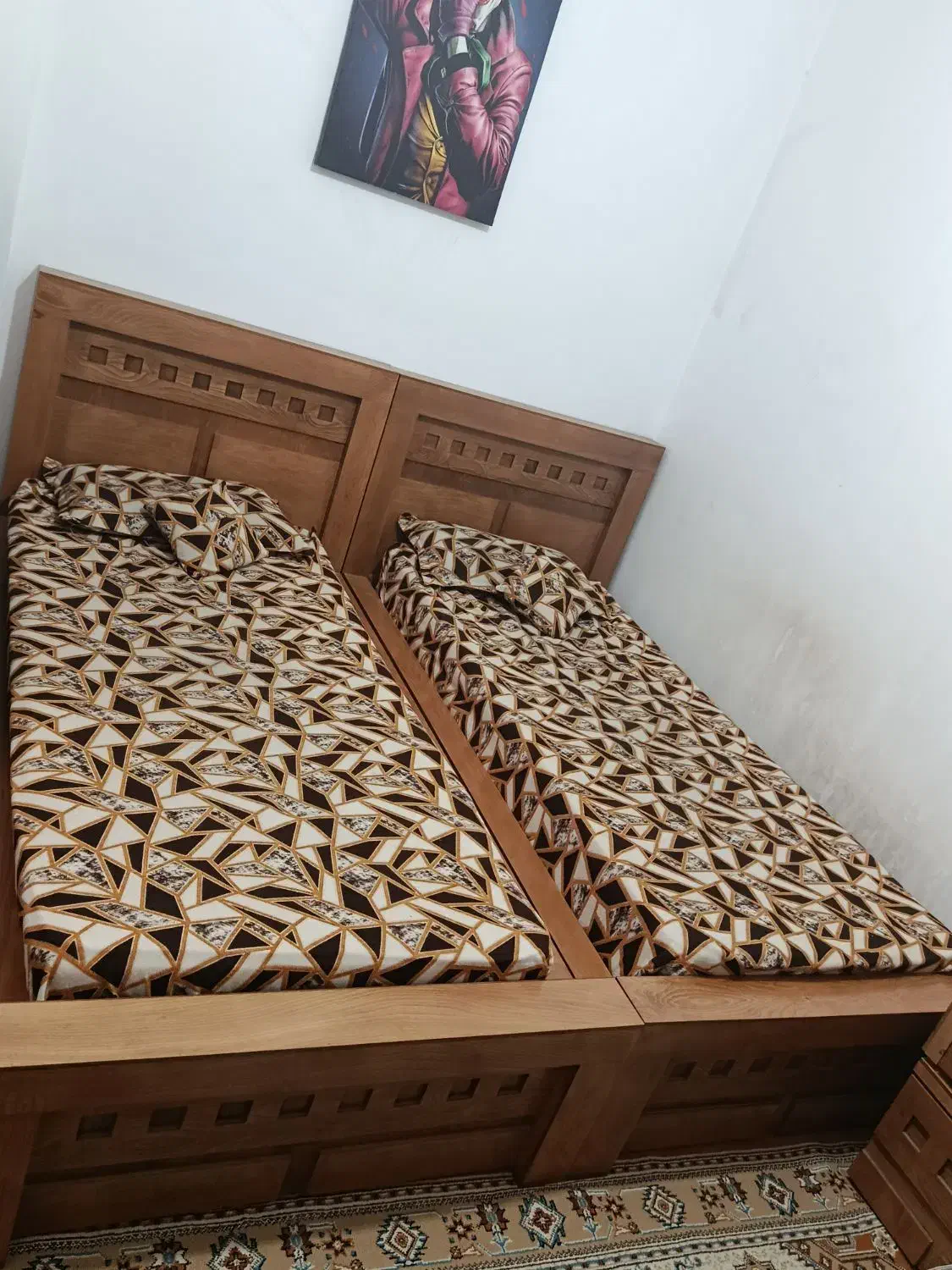 تخت خواب یک نفره دو عدد|تخت و سرویس خواب|پاکدشت, پاکدشت (مامازند)|دیوار