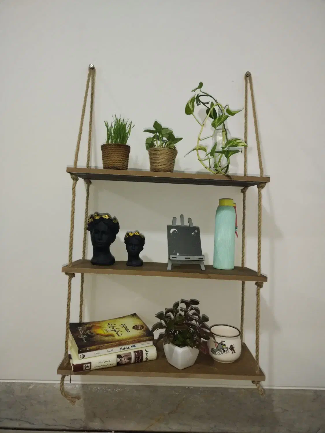 کتابخانه چوبی|کتابخانه، شلف، قفسههای دیواری|نجفآباد, گلدشت|دیوار