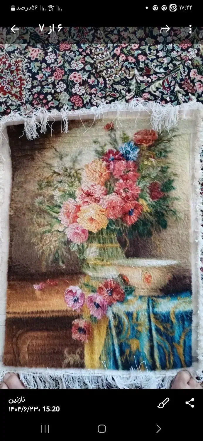 تابلو فرش ابریشم|تابلو فرش|رفسنجان, |دیوار