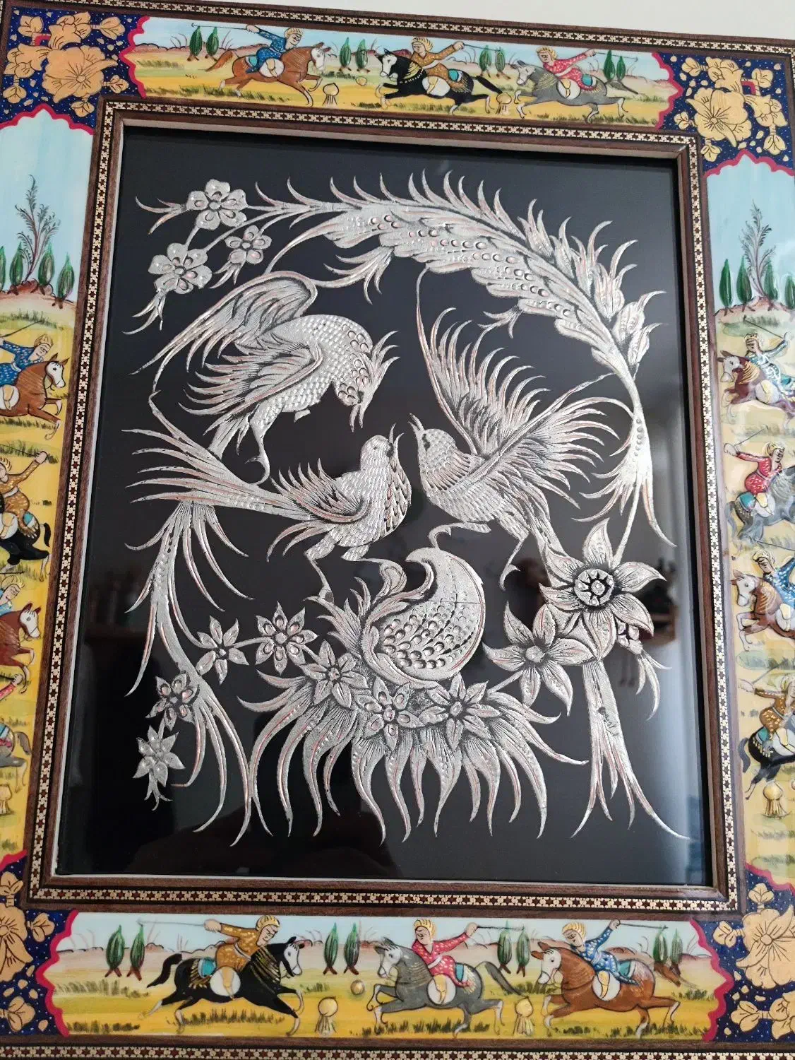 تابلو قلم زنی رومیزی|صنایع دستی و سایر لوازم تزئینی|تهران, شهرک ولیعصر شمالی|دیوار