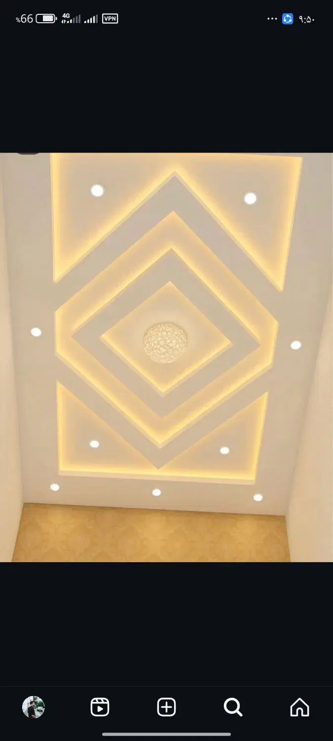 سفید کاری و زیر کاری و نور پردازی|خدمات پیشه و مهارت|خورموج, |دیوار