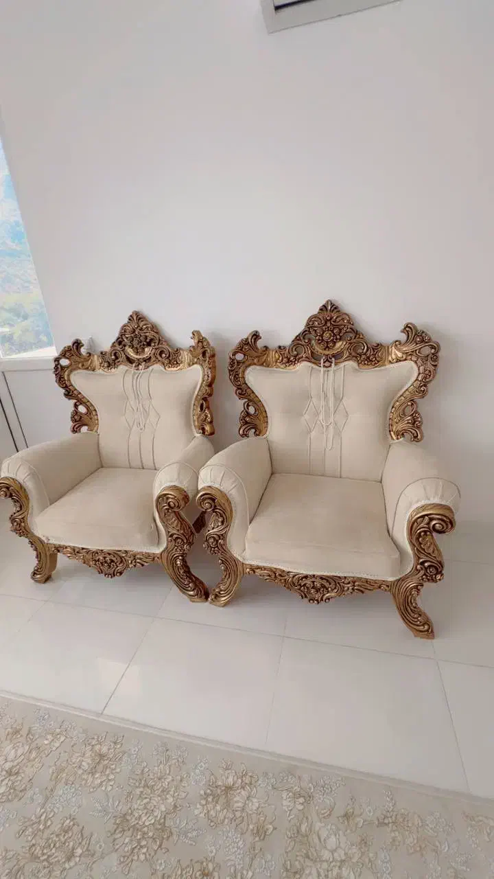 مبل سلطنتی 9نفره|مبلمان خانگی و میز عسلی|پاوه, |دیوار