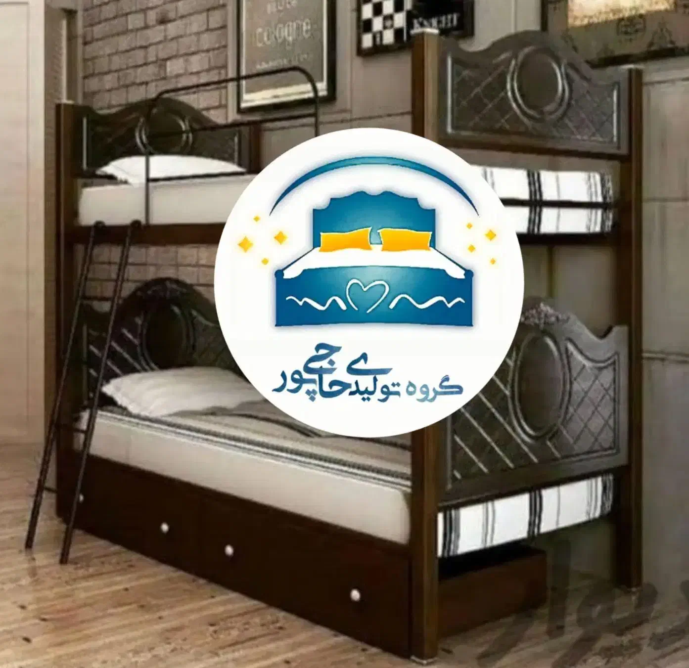 تخت خواب دو طبقه حاجی پور(تختخواب۲دوطبقه)تشک اوین|تخت و سرویس خواب|مشهد, حسین‌آباد|دیوار