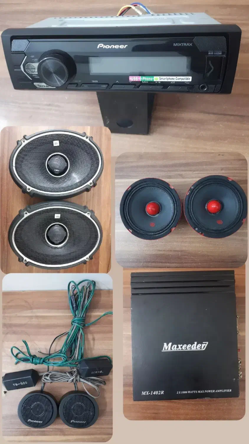 ظبط۴پایونیر،باندJBLامریکایی،میدرنج،امپیلی۲کانال|قطعات یدکی و لوازم جانبی|ورامین, ورامین|دیوار