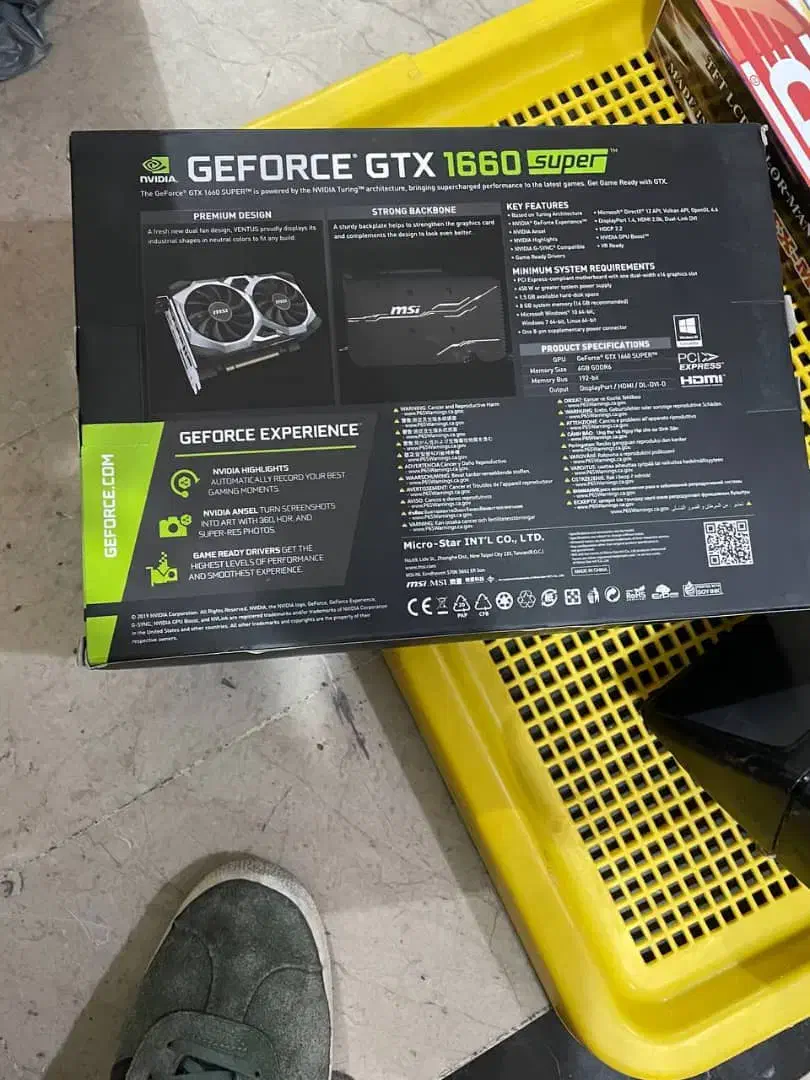 کارت گرافیک msi مدلGTX1660Super|قطعات و لوازم جانبی رایانه|تهران, سازمان برنامه شمالی|دیوار