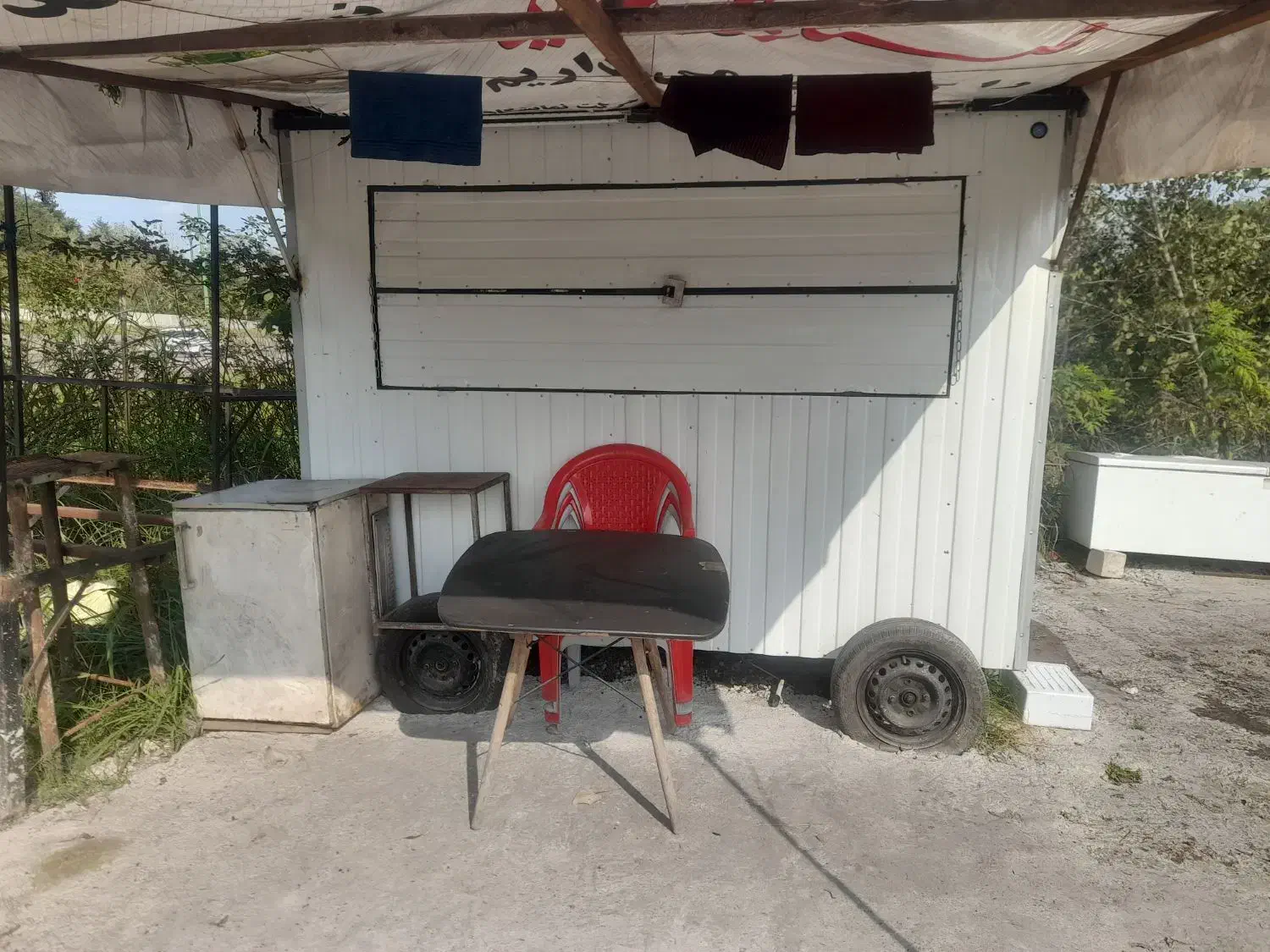 کانکس چرخ دار 2×3|مصالح و تجهیزات ساختمان|سنگر, |دیوار