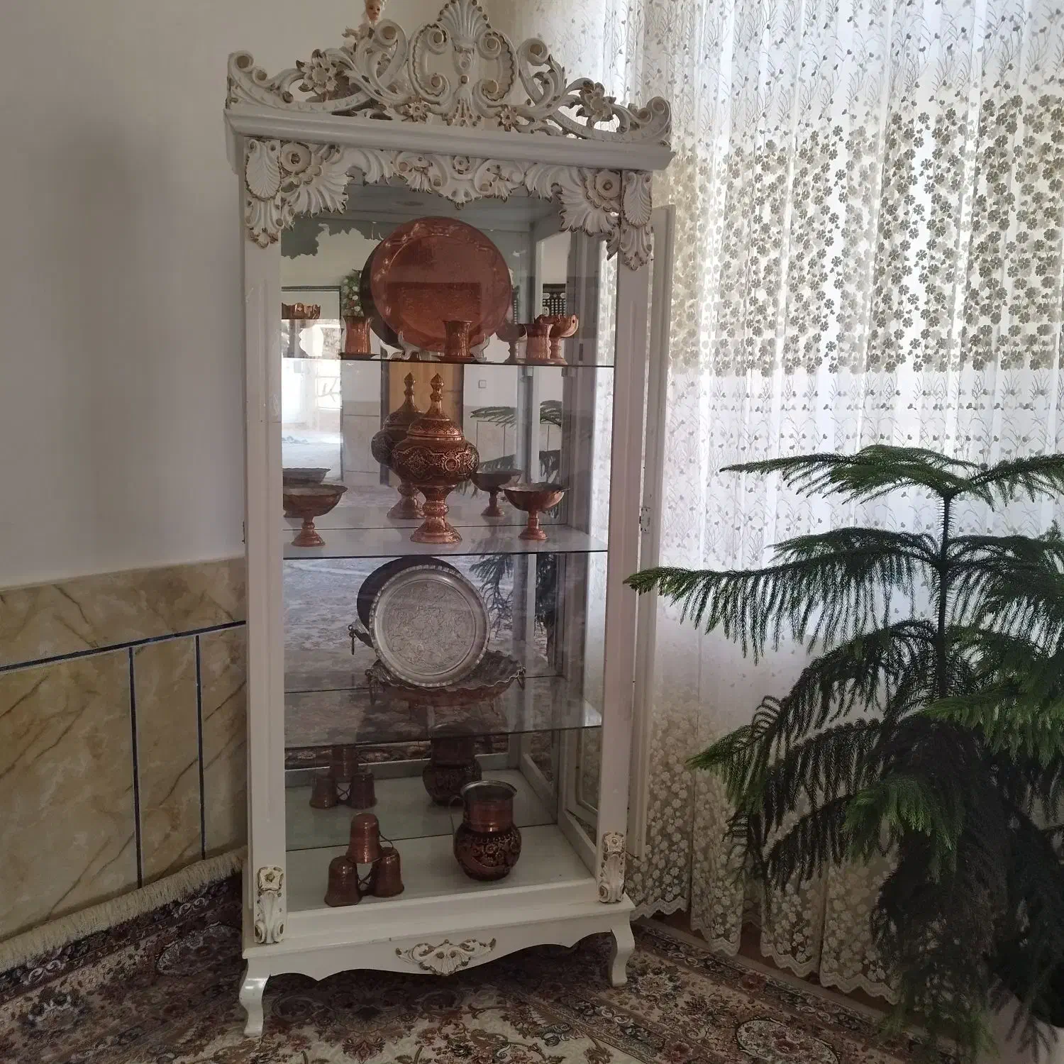 ویترین چوبی|بوفه، ویترین، کنسول|لردگان, |دیوار