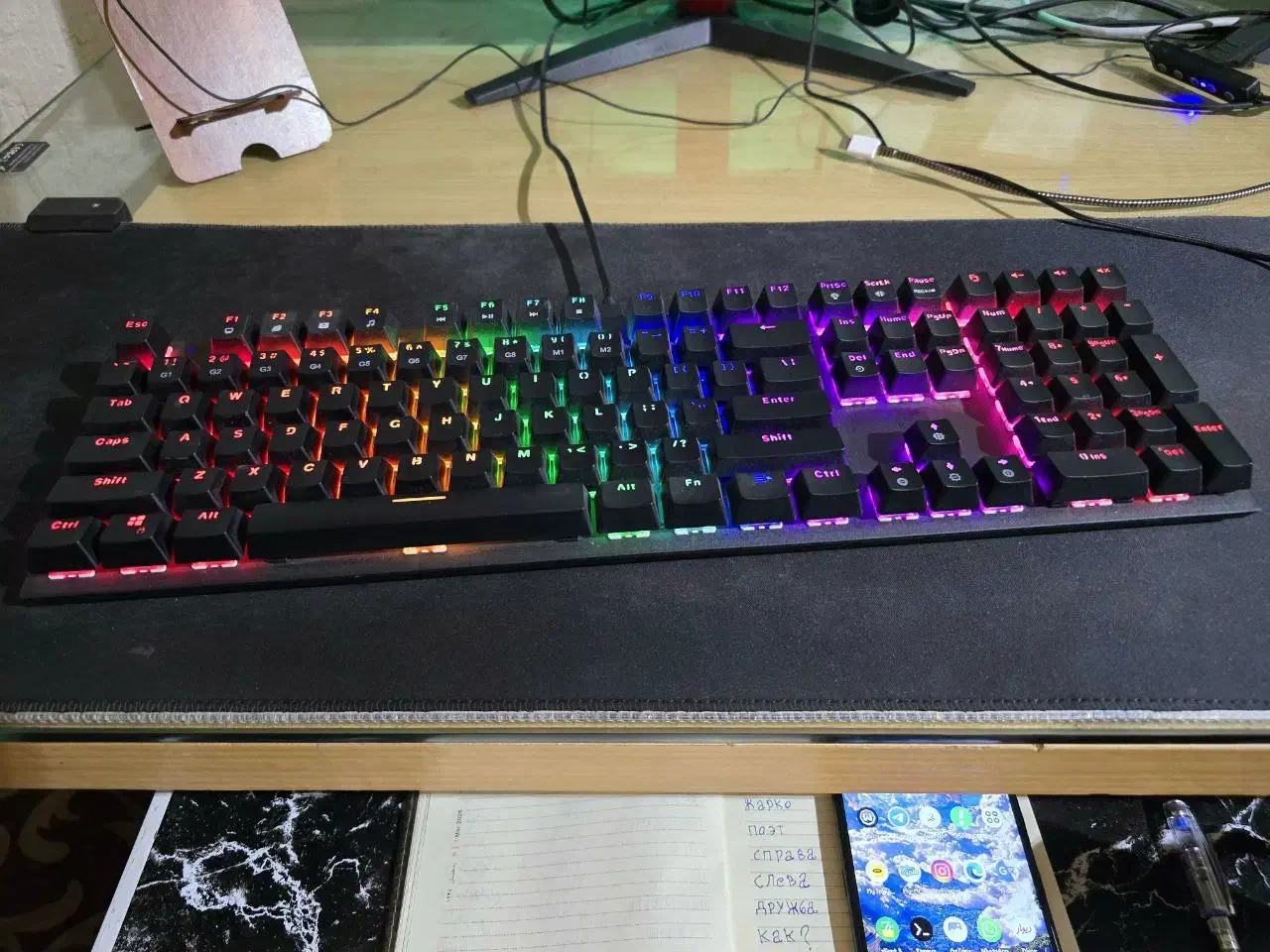 کیبرد fantech maxfit 108|قطعات و لوازم جانبی رایانه|گرگان, |دیوار