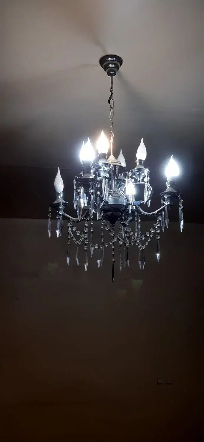 لوستر جنس استیل|لوستر و چراغ آویز|تبریز, |دیوار