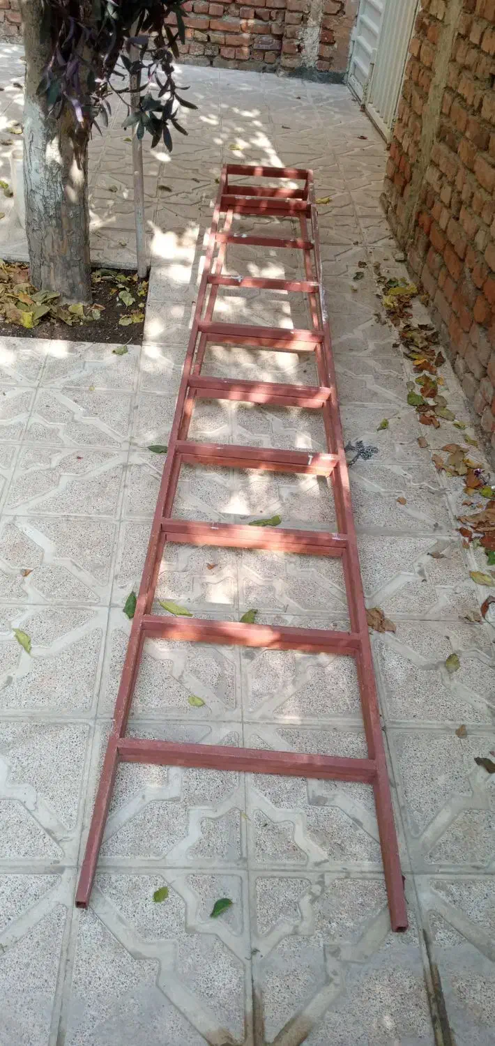 نردبان فلزی. ۱۰ پله دو طرفه. ساخت سفارشی|مصالح و تجهیزات ساختمان|ارومیه, |دیوار