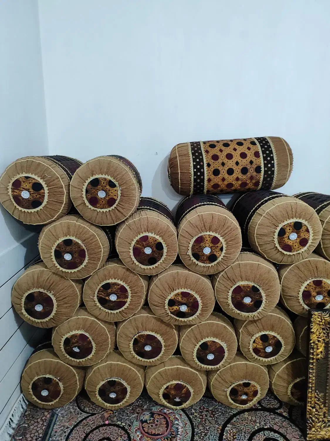 فروش بالش برا جهیزیه|رختخواب، بالش، پتو|لردگان, |دیوار