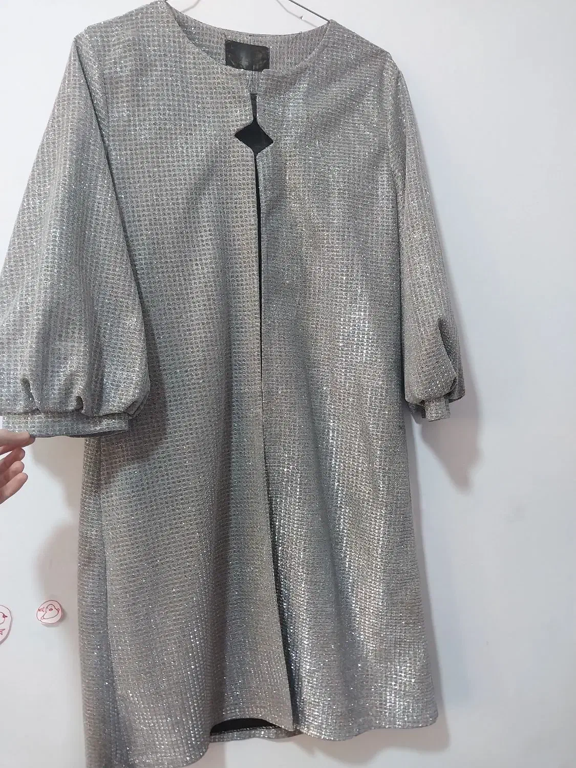 مانتو مجلسی نقره ای شاین|لباس|قوچان, |دیوار