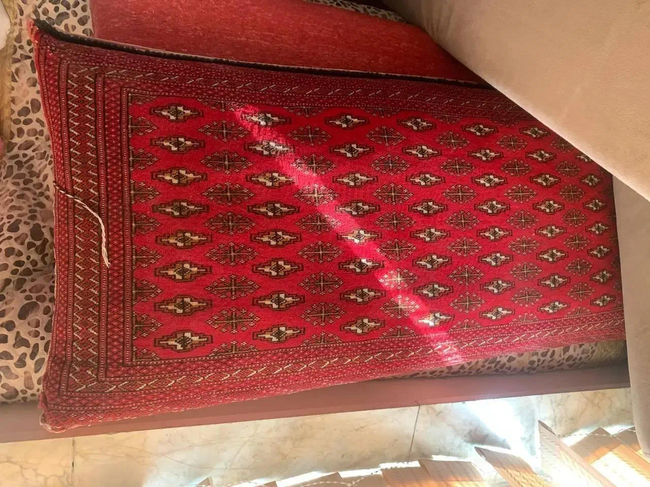 یک جفت پشتی ترکمن ریز دستبافت|پشتی|مشهد, سرافرازان|دیوار