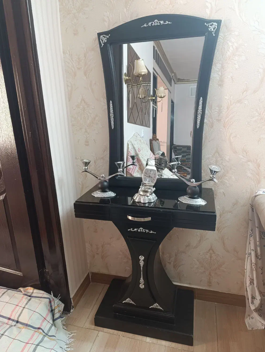 اینه وشمعدان|آینه|قزوین, |دیوار