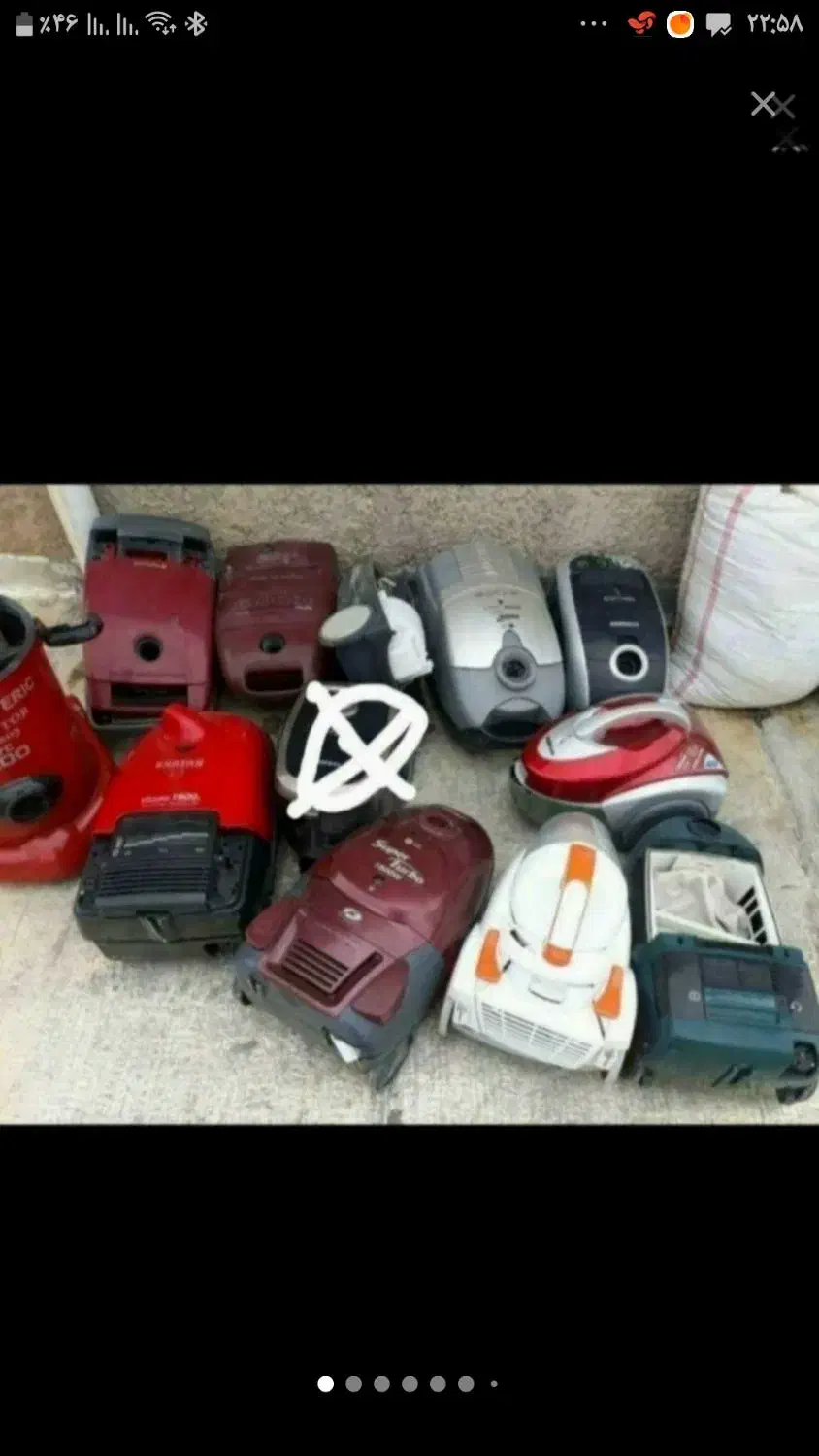 تعدادی بدنه جارو برقی موتور سوخته لخت|جاروبرقی، جارو شارژی، بخارشو|دورود, |دیوار