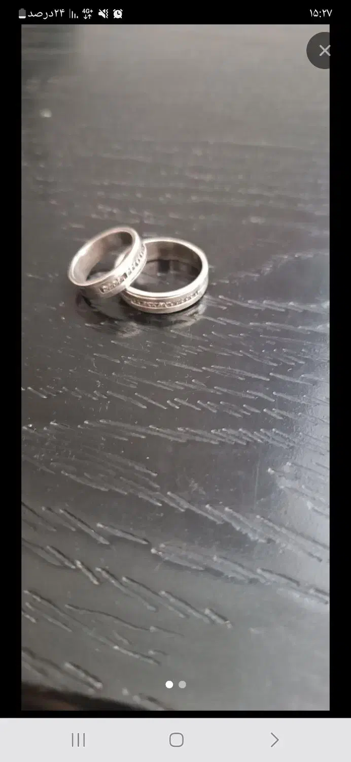 حلقه ازدواج نقره|کلکسیون اشیاء عتیقه|محمدیه-قزوین, |دیوار